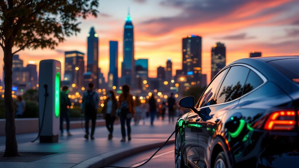 sightseeing with electric vehicle charging
