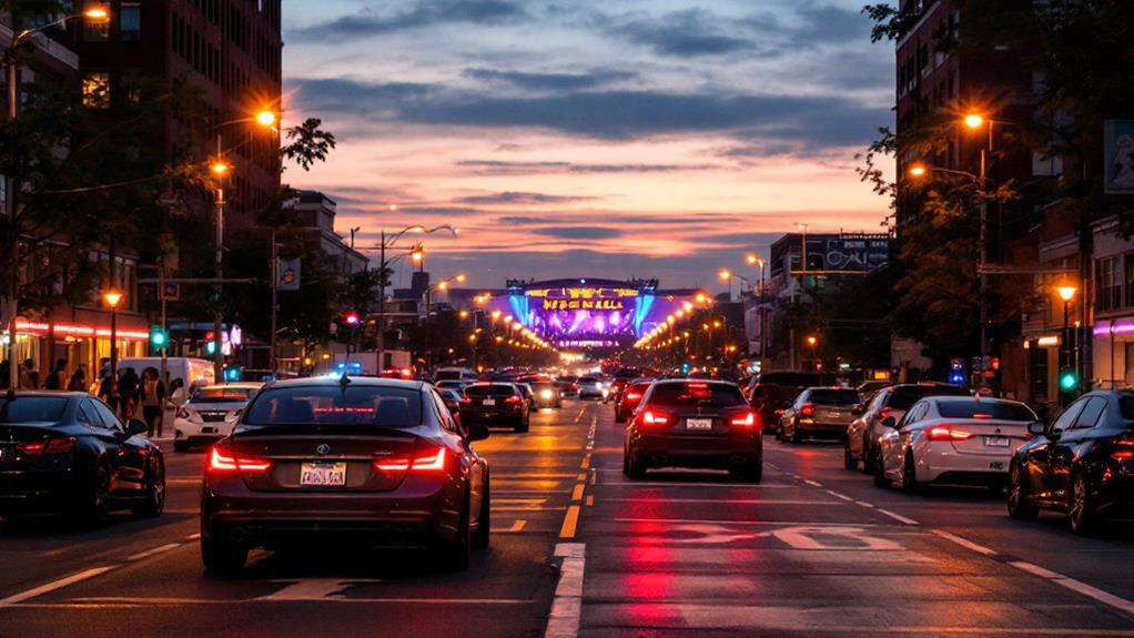 parking changes during events