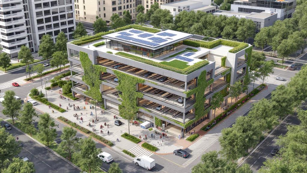 eco friendly parking structures design principles