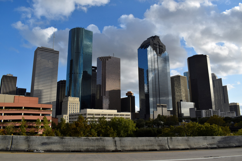 Houston's metropolis and downtown financial district