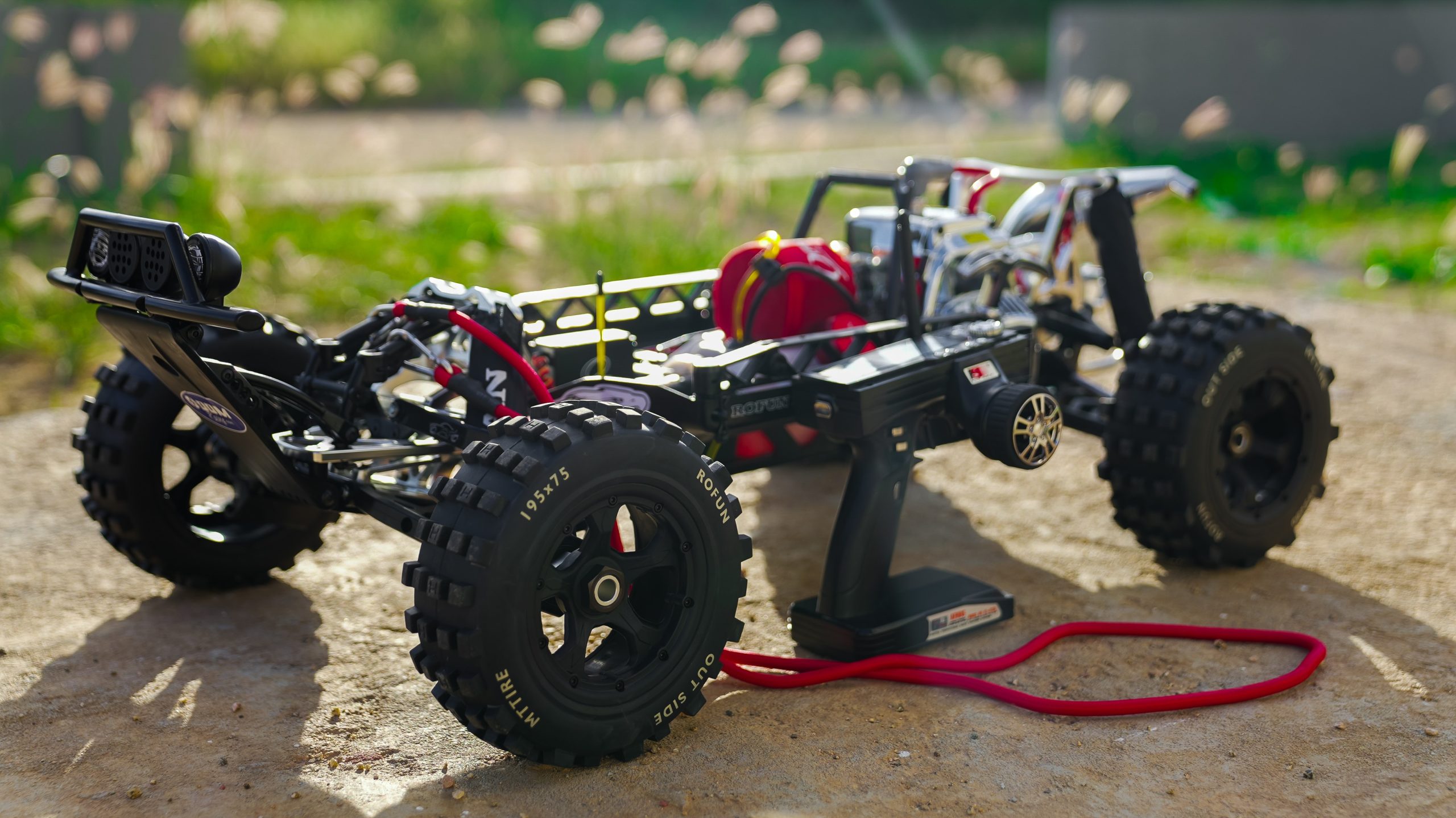 interior parts of an RC car