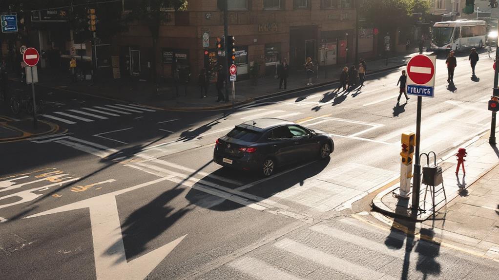 park away from intersections