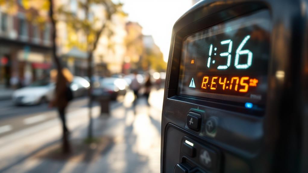 time limited parking meters