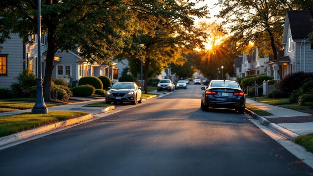 use private driveways if possible